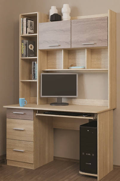 

Компьютерный стол Школьник-6 (1250х600х1966) КОМБИ СОНОМА + ТРЮФЕЛЬ