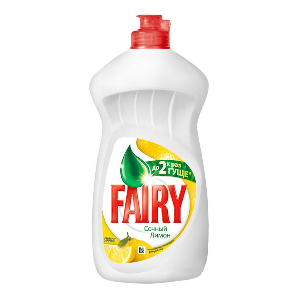 

Средство для мытья посуды Fairy Сочный лимон, 500 мл