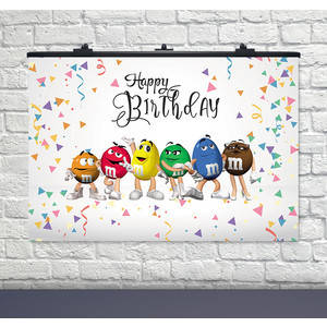

Плакат для праздника M&M'S Белый 75 СМ Х 120 СМ