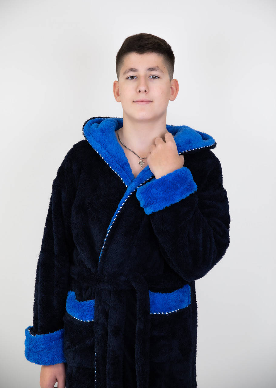 

Тёплый мужской махровый, банный халат. Длинний с капюшоном. Massimo Monelli (2XL-3XL)