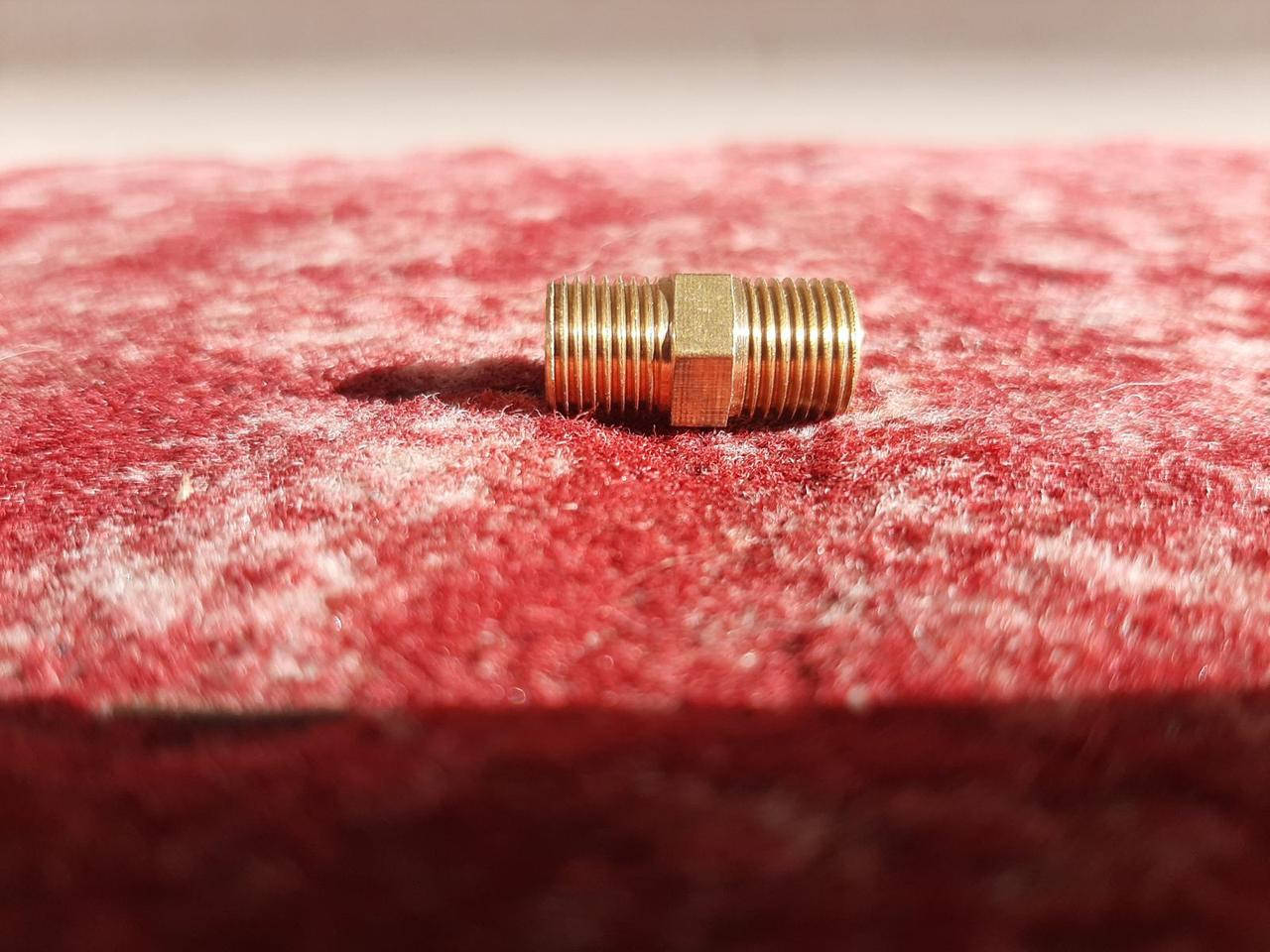 

Фитинг, AQUAXER G1/8" / G1/8" (наружная резьба, латунь).