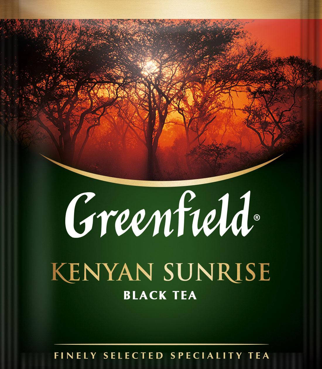 

Чай Гринфилд черный кенийский Kenyan Sunrise 100 пакетиков ХоРеКа
