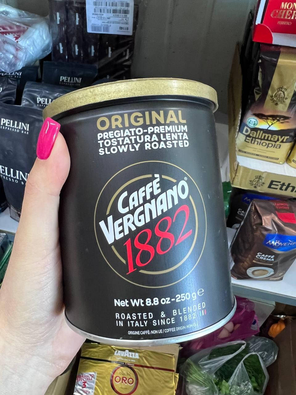 

Кофе молотый ☕️ Caffe Vergnano "Miscela 1882 Espresso".250 гр.Италия.