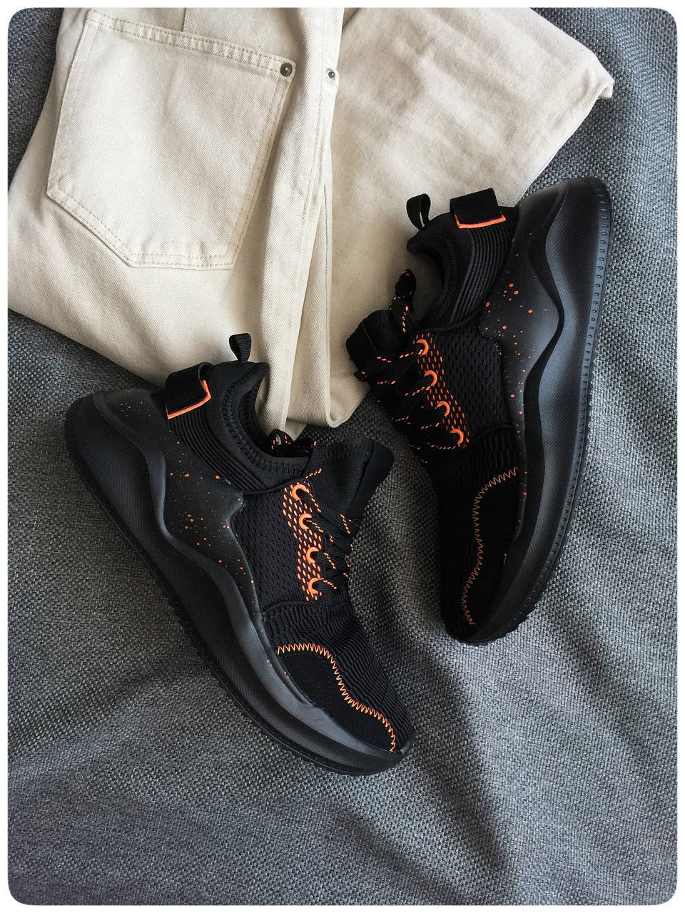 

Кроссовки мужские сетка (Размер 44)., Черный