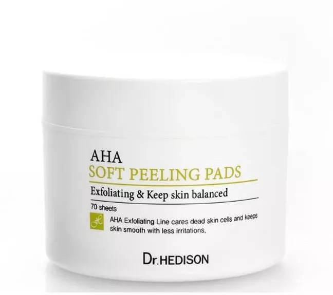

Пилинг-диски с AHA-кислотами Dr.Hedison AHA Soft Peeling Pads, 70 шт