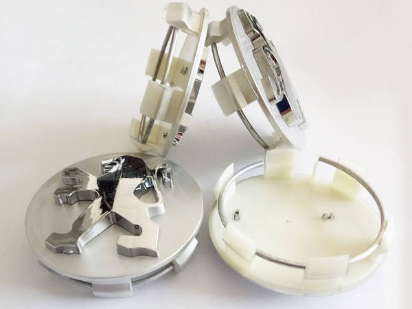 

Колпачки для оригинальных дисков Peugeot (серебро)