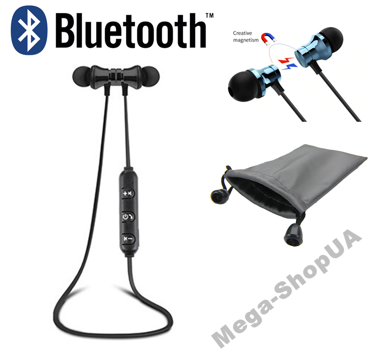 

Вакуумные наушники и гарнитура беспроводные Bluetooth блютуз для телефона VF43B. Бездротові вакуумні навушники, Черный