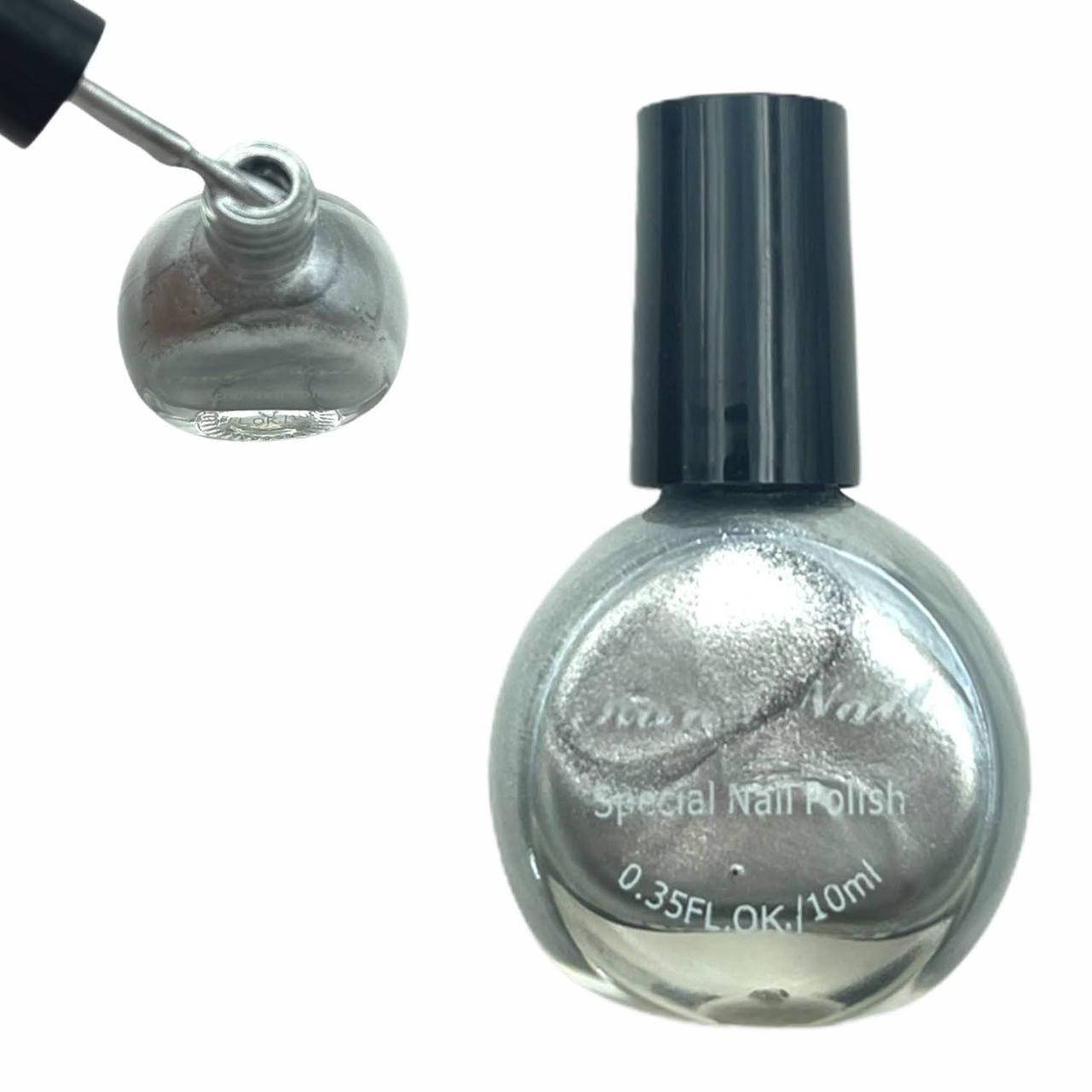 

Лак-краска для стемпинга Kand Nail, 10 мл. Серебряный