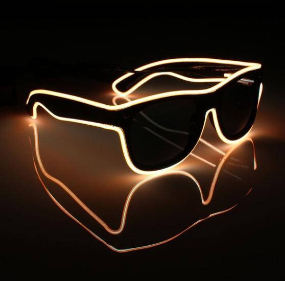 

Очки светодиодные солнцезащитные El Neon ray orange неоновые, Оранжевый