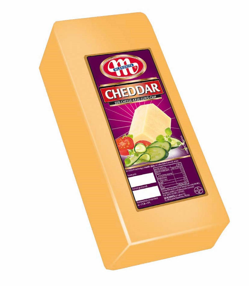 

Сыр Чеддар жёлтый "Mlekovita" брус 2 kg