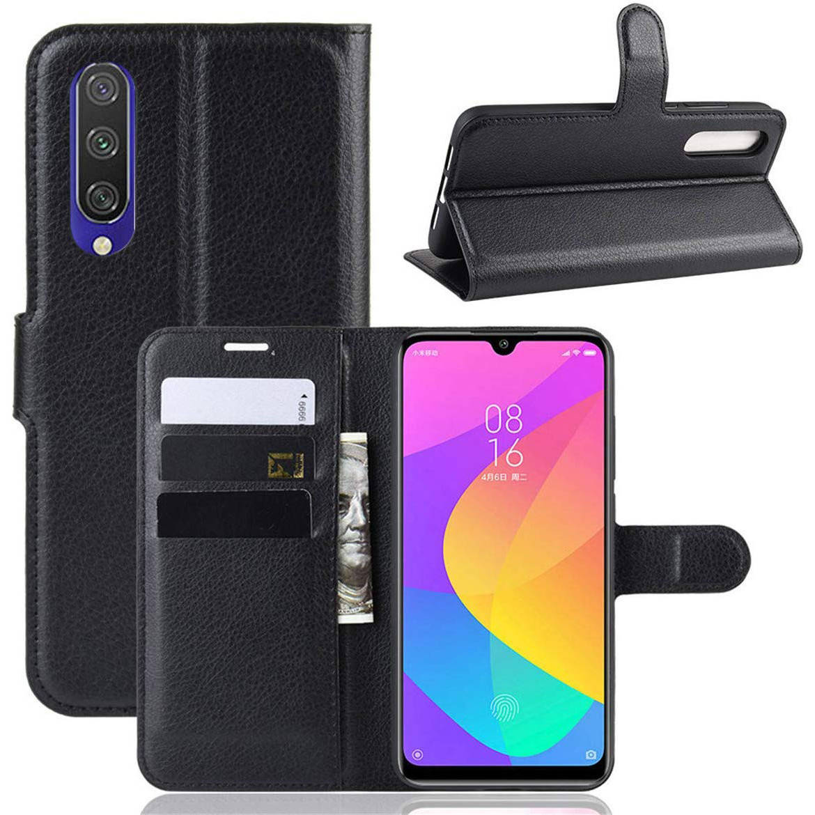 

Чехол-книжка Litchie Wallet для Xiaomi Mi 9 Lite / Mi CC9 Black, Черный