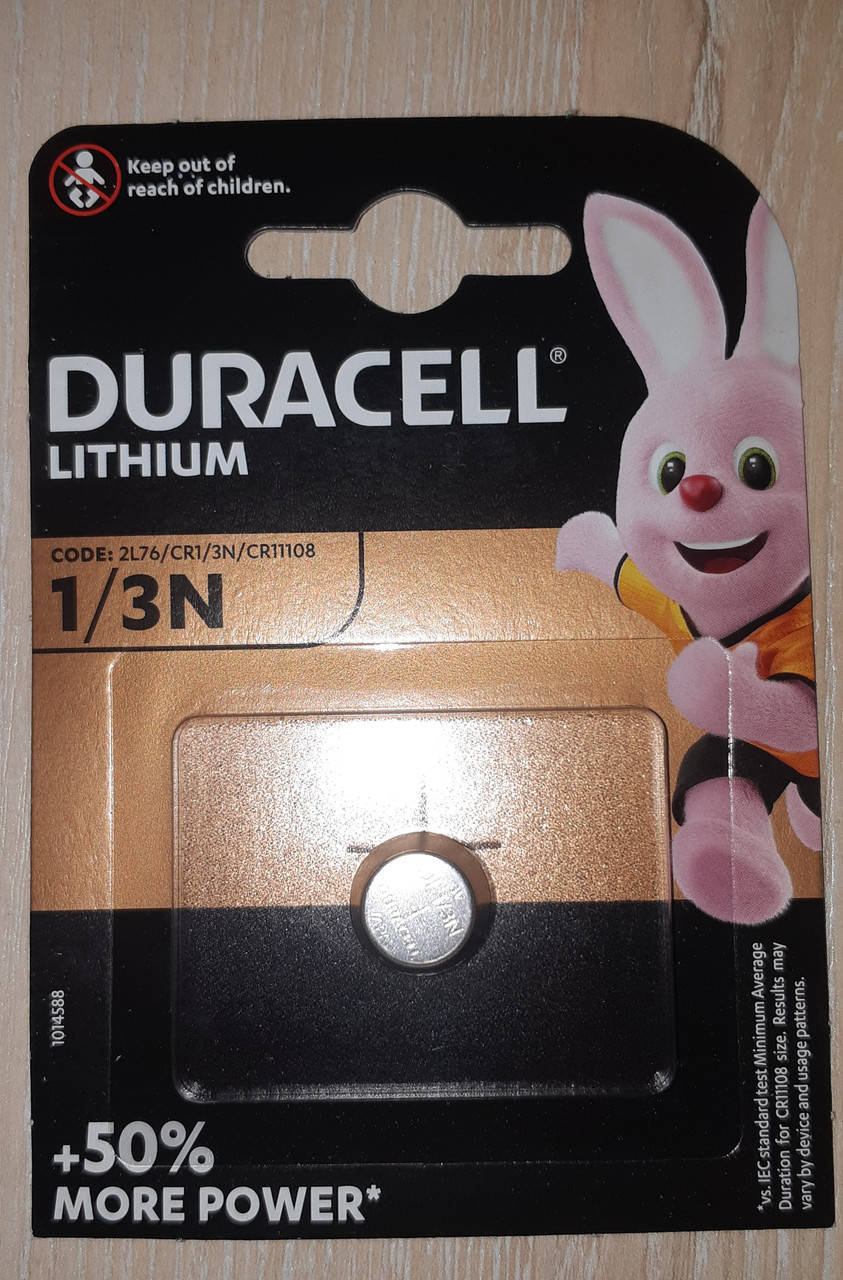

Дисковая батарейка DURACELL Lithium 3V CR1/3N / 2L76