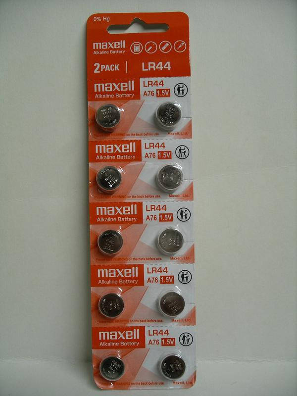 

Батарейки LR44 Maxell, 10 шт на Blister