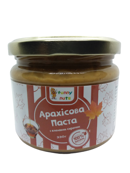 

Арахісова паста FunnyNuts з кленовим сиропом 330 г