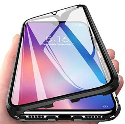 

Магнитный чехол для Xiaomi Redmi Note 10s Magnetic Double Glass ( Сяоми Редми Нот 10с ) 6366 МирАкс, Черный