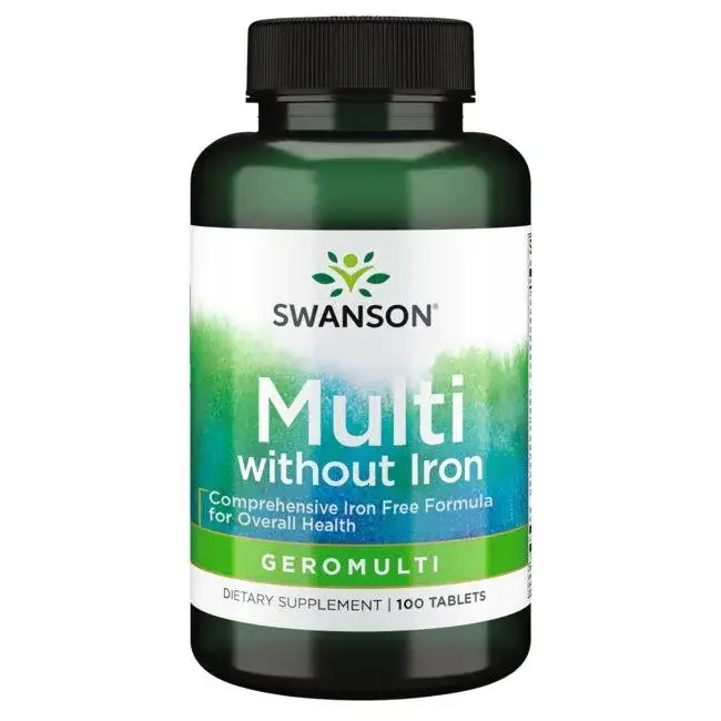 

Swanson Premium Geromulti without Iron Витамины 50+ без железа 100 таблеток
