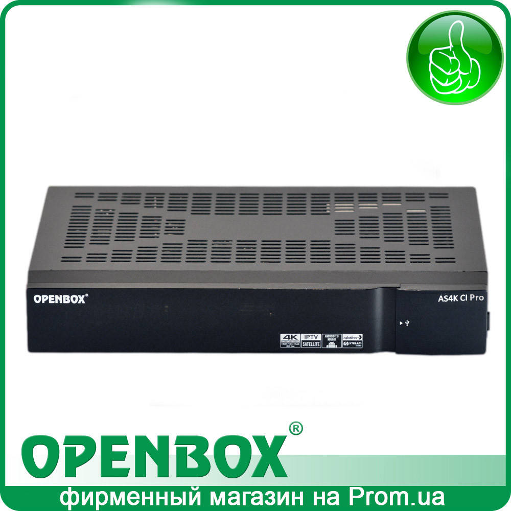 

Спутниковый Android UHD ресивер Openbox AS4K CI Pro+