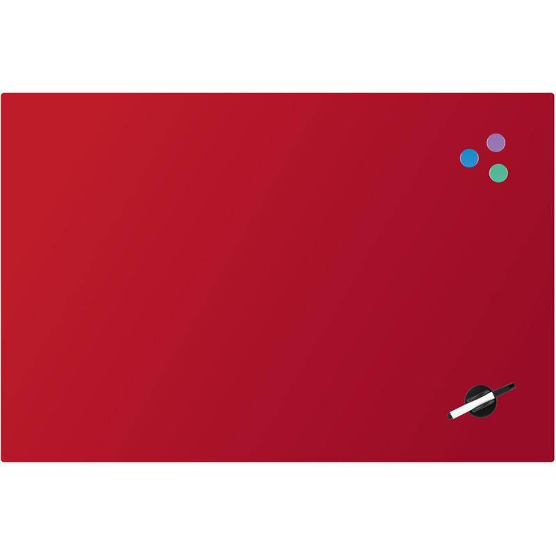 

Доска магнитно маркерная стеклянная 60х90 Axent красная, Красный