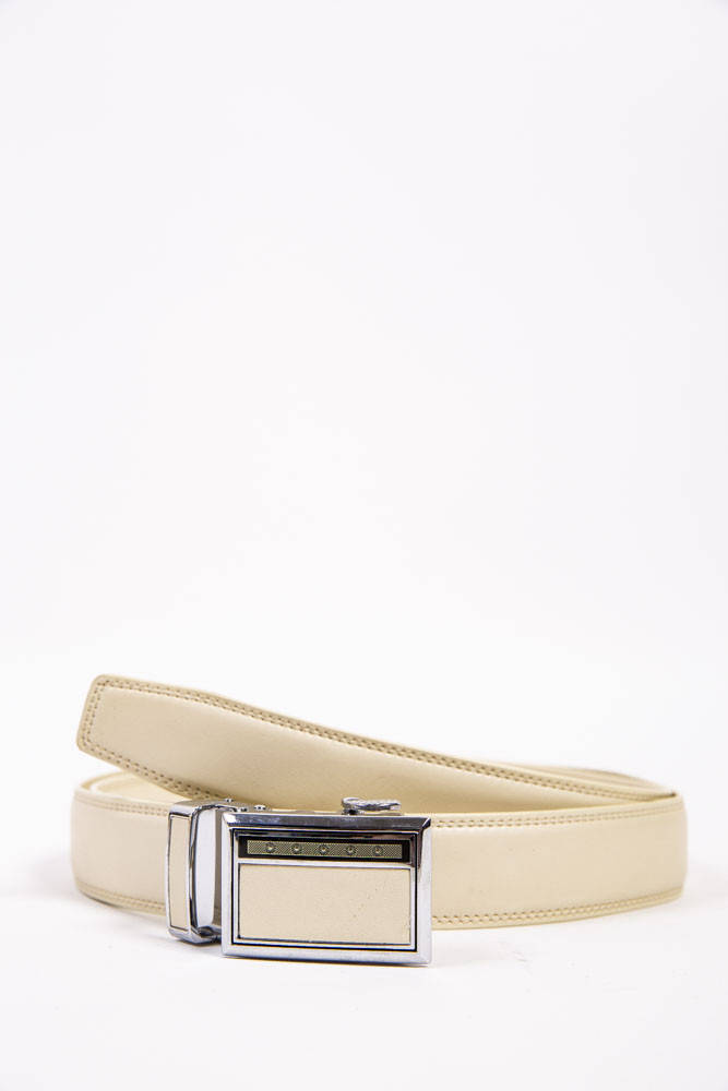 

Мужской ремень автоматический цет молочный размеры 120x3, 110*44, 115*46, 120*4, 125*50 FG_04410