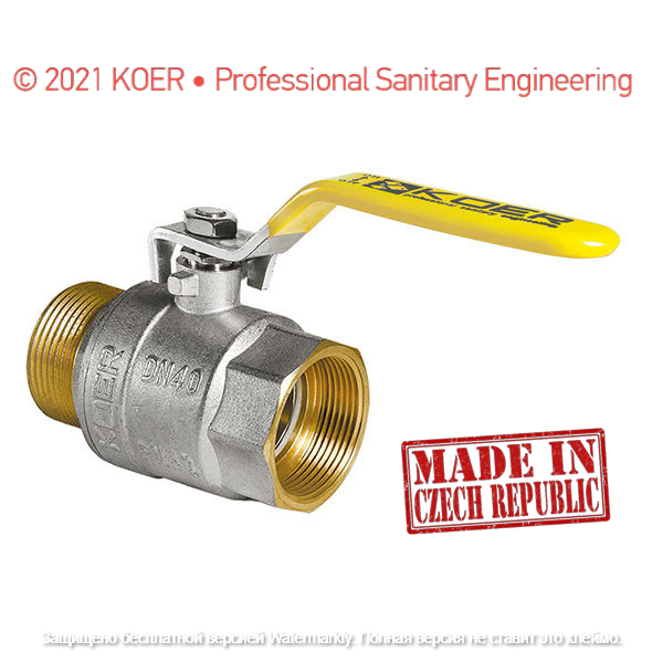 

Кран шаровый для газа Koer 1 1/2" ГШР (Kr.215.G)
