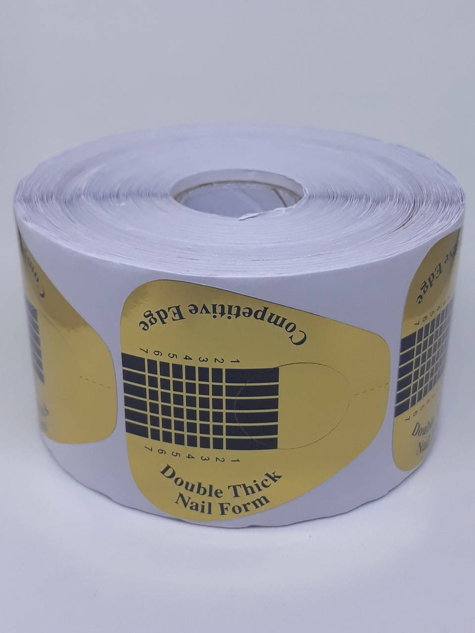 

Формы для наращивания ногтей гелем, акрилом, полигелем, акригелем золотая широкая 500 шт