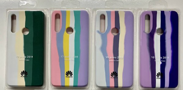 

Силиконовый чехол Rainbow/Радуга для Huawei P Smart Z/ Хуавей П Смарт Зет, Разные цвета