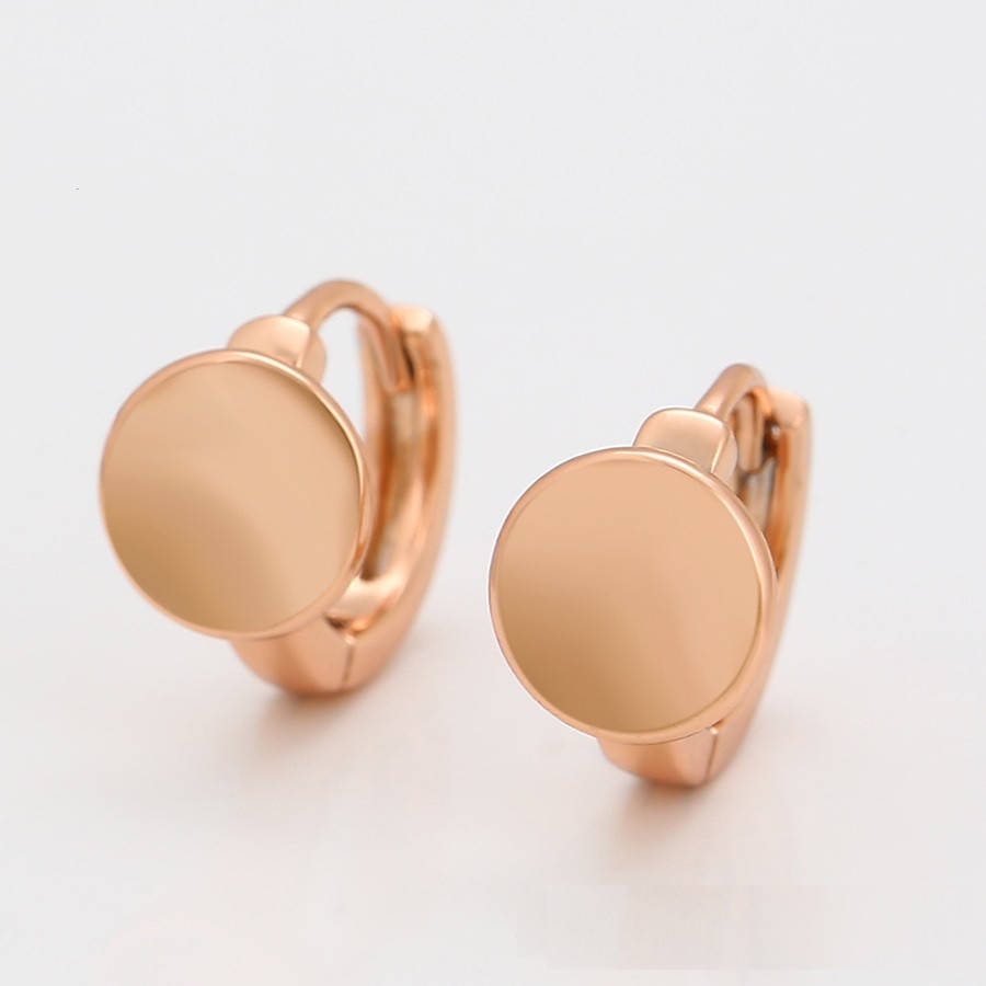 

Серьги-кольца позолота 18к. фирма Xuping.