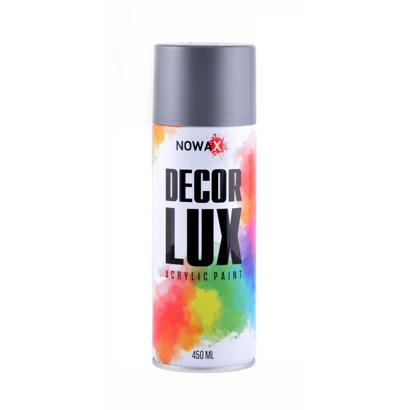 

Краска акриловая NOWAX RAL9022 серебристо-серая 450мл 193501, Серебро