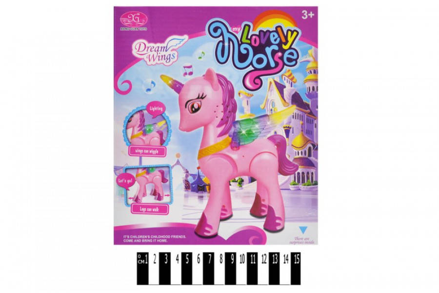 

Коник UNICORN (ходить, музичний, зі світлом, коробка) XG010