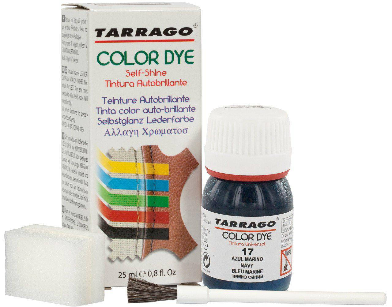 

Краситель для гладкой кожи и текстиля Tarrago Color Dye 25 мл цвет темно-синий (17)