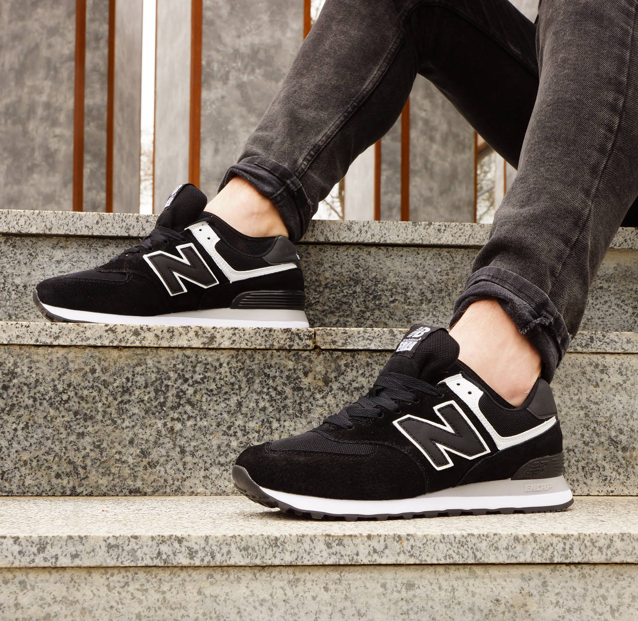 

Мужские кроссовки New Balance 574, Черный