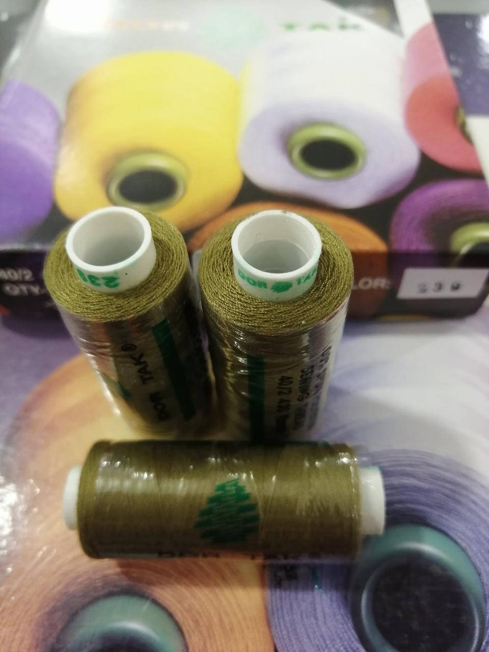 

Нитки швейные №40 DOR-TAK (Дор-Так) 400 yrd_239, Оливковый