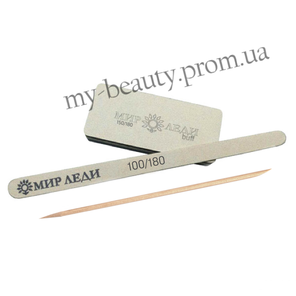 

Одноразовый набор пилочка 100/180 и баф 150/180 с апельсиновой палочкой Мир Леди