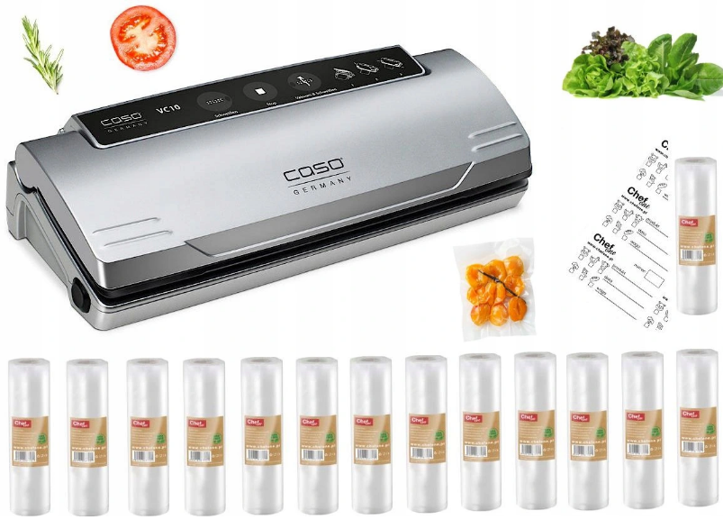 

Вакуумный упаковщик CASO VC 10 + комплект пакетов для вакууматора ChefOne