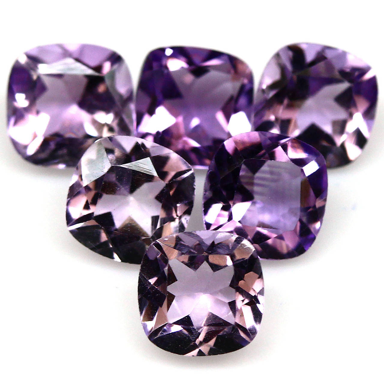 

Натуральный Аметист кушион 6.2x6.1мм 1.83ct, Фиолетовый