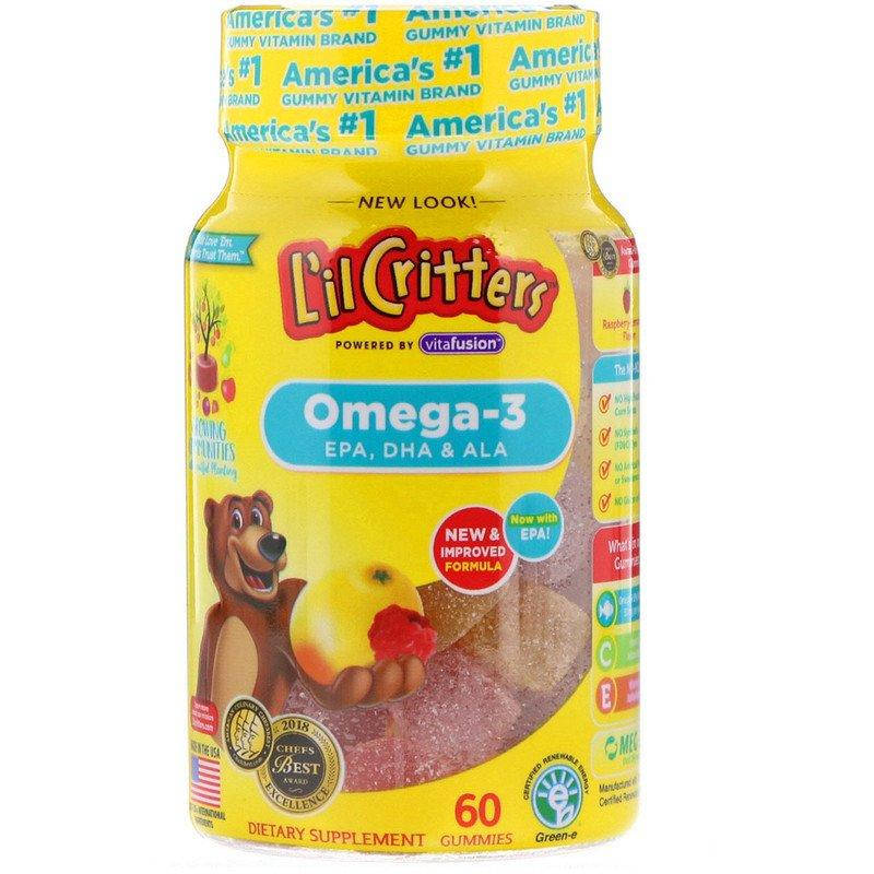 

Omega-3 L'il Critters 60 жувальних таблеток