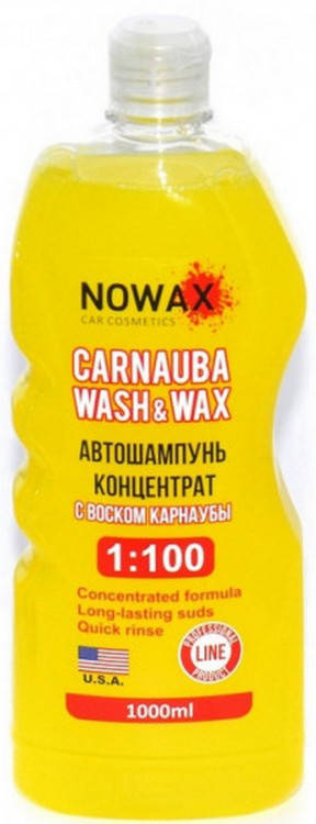 

Шампунь 1000ml с воском "Nowax" NX01100 / концентрат 1:100 (12шт/уп)