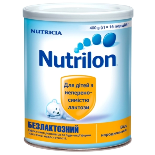 

Детская сухая молочная смесь Nutrilon Безлактозный, 400г