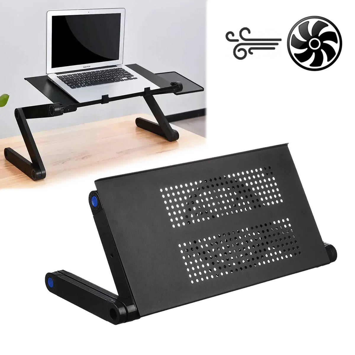 

Столик трансформер для ноутбука Laptop table T6 подставка для ноутбука с охлаждением - 1 вентилятор (NS)