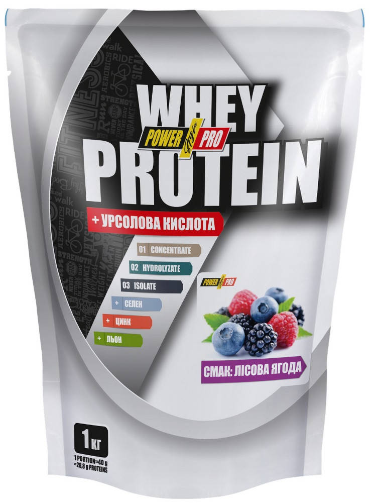 

Сывороточный протеин Power Pro - Whey Protein (1000 грамм) wild berry/лесная ягода