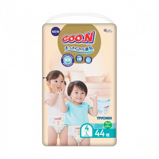 

Трусики-подгузники Goo.N Premium Soft для детей (L, 9-14 кг, 44 шт)