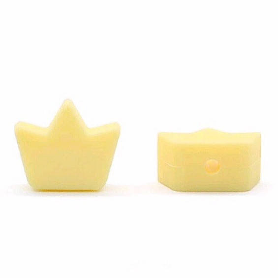 

Корона мини бусина силиконовая Кремовый