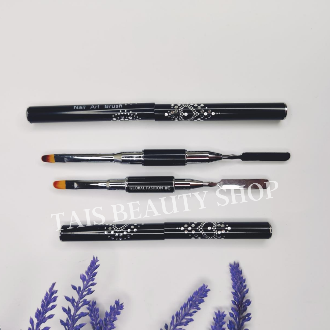 

Двухсторонняя кисть для наращивания ногтей полигелем