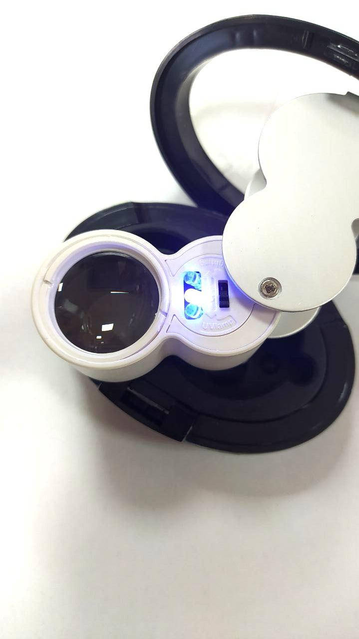 

Лупа ювелирная з Led подсветкой и ультрафиолетом