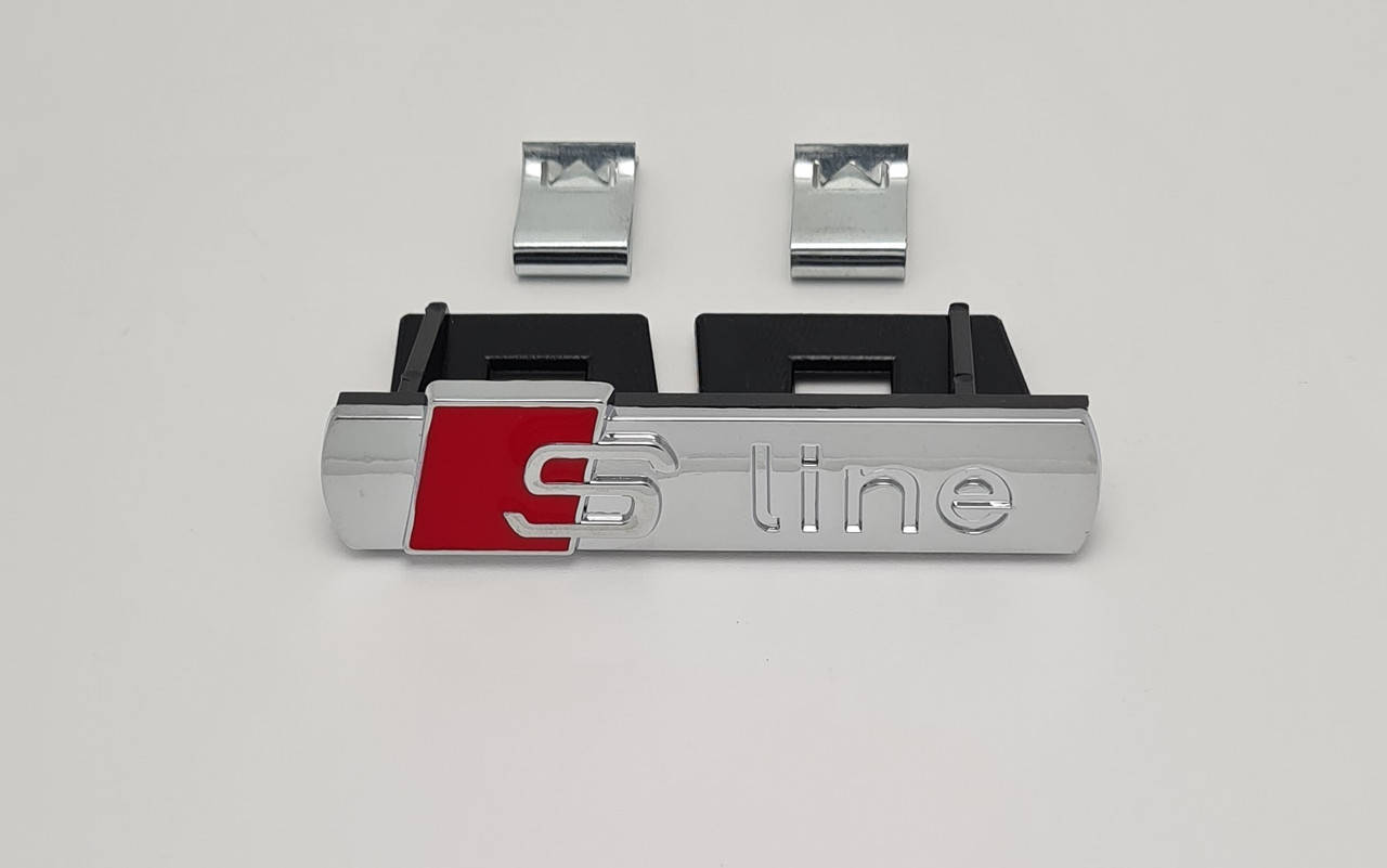 

Эмблема решетки Audi Sline S-line хром