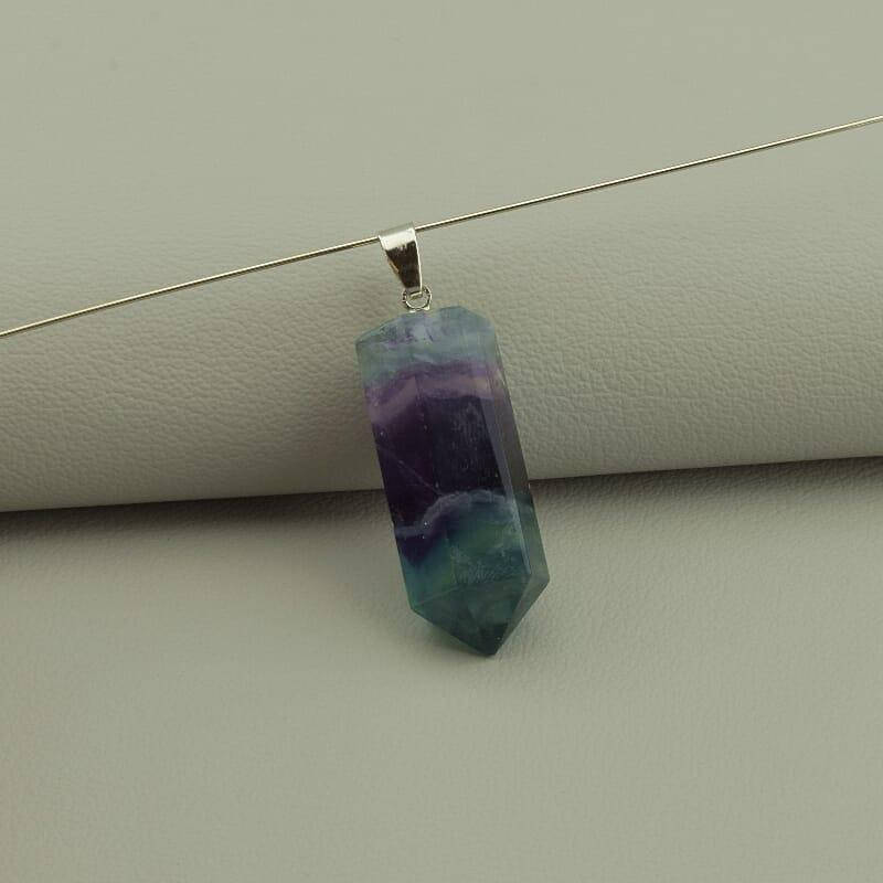 

110792 Кулон Флюорит 35x15мм.