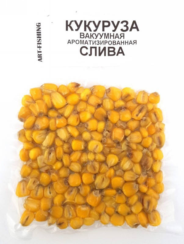 

Кукуруза для рыбалки Арт Фишинг в вакуумной упаковке, Слива, 100гр