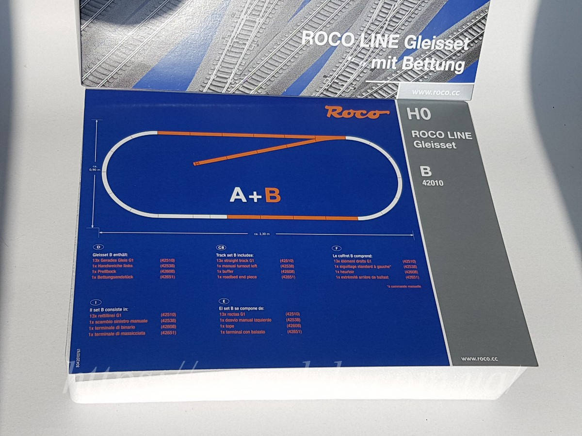 

Рельсовый материал для расширения рельсового пути сет B, масштаба 1:87.Roco 42010