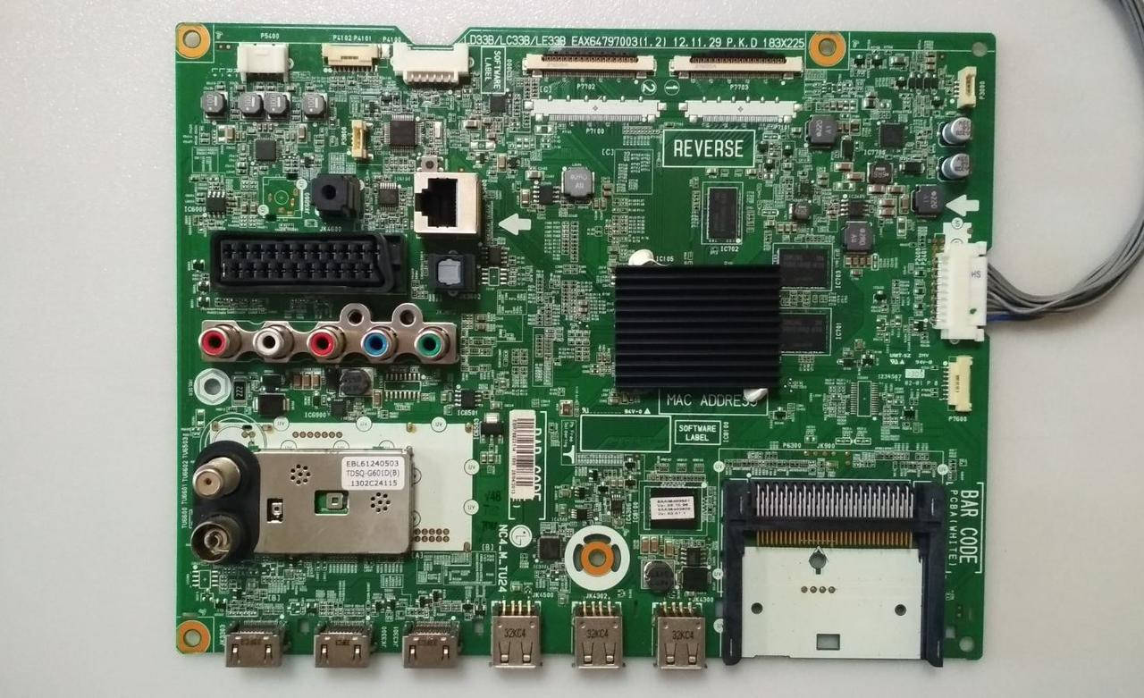 

Плата main LD33B/LC33B/LE33B EAX64797003(1.2) к телевизору LG 32LA662V