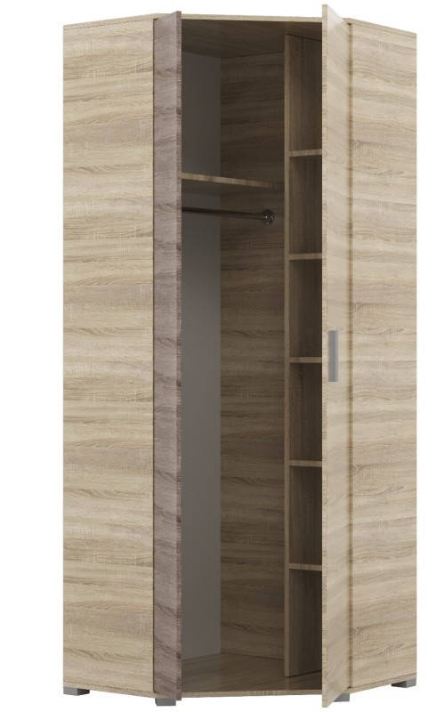 

Шкаф угловой Бриз ШКУ-14 дуб сонома + трюфель